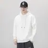 Sudadera Pesada para Hombre Otoño e Invierno Holgada con Capucha Polar Gruesa Pulóver Color Sólido Chaqueta Sudadera Cálida Ropa Superior