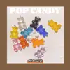 Caramelo Pop Osito de Goma Grande Joyería DIY Pendientes Bolso con Cuentas Accesorios Cinturón Colorido Agujero para Colgar Colgante de Dibujos Animados