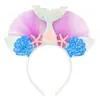 Acessórios Infantis de Halloween Presilhas de Cabelo Headwear Acessórios de Princesa Elsa Sereia Belle Faixas de Cabelo Presilhas de Cabelo de Sereia