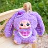 Lindo muñeco de peluche de tres pequeños cabellos. (Samuel) Adornos de caja ciega con colgante familiar grande de conejo de lana al por mayor