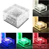 Luzes Subterrâneas Solares, Luzes para Piso, Luzes de Tijolo de Gelo para Exterior, Enfeites de Cubo de Gelo para Pátio, Luzes para Gramado de Paisagismo, Luzes de Jardim, À Prova d'Água
