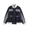 Vestido de verano sureño otoño 2024 nuevo estilo universitario japonés de rayas de colores chaqueta de traje de béisbol chaqueta casual vintage