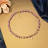 Collar para Mujer Fiebre Mismo Estilo Cadena de Clavícula Perla de Concha Nuevo Estilo de Moda Elegante Estilo Japonés y Coreano Francés
