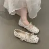 Zapatos Mary Jane Estilo Hada Suave para Mujer, Novedad Otoño 2026 Versátiles de Punta Cuadrada con Lazo Planos de Punta Baja