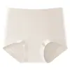 Pantaletas de algodón puro 40S para mujer 10A antibacterianas, entrepierna extendida, tacto suave de algodón, alta elasticidad, sin costuras, control de abdomen, de cintura alta para mujer