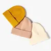 Gorro de Punto Transfronterizo para Mujer en Otoño e Invierno Gorro de Punto de Color Puro con Logo Personalizable Estilo Coreano Gorro Versátil de Lana para Hombre Gorro Cálido de Invierno