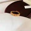 Anillo Abierto Redondo de Circonita Modelo Nuevo 2026 Bañado en Oro Real de 24K Anillo Exquisito Estilo Palacio Joyería de Alta Gama