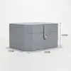 Caja de Regalo Plegable de Cuero PU Personalizada de Fábrica, Caja de Joyería de Gama Alta, Empaque de Caja de Exhibición de Regalo Empresarial de Cuero