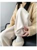 Pantalones Deportivos de Felpa para Mujer Estilo Mismo que en Vivo Otoño e Invierno Engrosados para Usar por Fuera Cálidos Pantalones de Algodón Pantalones Pequeños con Forro de Felpa