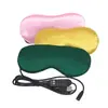 Caneca Aquecida Elétrica Artemísia Compressa Quente Máscara para Olhos Adulto Estudante Universal Bloqueio de Luz Protetor de Olhos Seda Compressa Quente Máscara de Olhos para Dormir Atacado