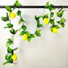 Calabaza artificial fruta pimiento vid de ratán colgante de pared casa de campo cerca tubería enrollada decorativa tela de seda vid de flores