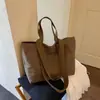 Bolsa de Lona Nova Estilo 2026 Simples e Fashion para Mulheres, Bolsa Tote de Grande Capacidade, Bolsa de Ombro, Bolsa para o Dia a Dia, Bolsa para Aula de Estudante