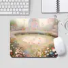 Mouse Pad Pequeno e Simples, Tecido Fino de Lã Fina na Superfície, Borracha Natural Antiderrapante, Silencioso e Suave, Uso Duplo Atacado