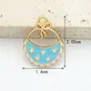 Colgantes de Joyería Esmaltada de Aleación Lindos Dibujos Animados Ropa de Bebé Biberón Pie de Bebé Accesorios para Pulsera Collar Colgante