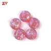 Ópalo Artificial piedra suelta materia prima ópalo sintético redondo plano superficie convexa ópalo de fuego 2mm-10mm al por mayor