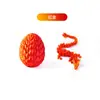 Set de Huevos de Dragón de Juguete Impresos en 3D, Adornos de Dragón Impresos en 3D, Artículos Creativos Impresos en 3D, Juguetes de Dragón de Cristal Impresos en 3D
