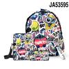 Nuevo Producto Transfronterizo 3D: Eres Más Genial de lo Que Crees - Set de Tres Piezas de Mochila Escolar Estampada, Mochila para Estudiantes y Estuche Doble