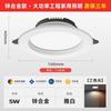 Foco empotrable LED de espectro completo para el hogar, 75 cm, 9 cm, para techo abierto, para sala de estar, lámpara de techo
