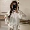 Suéter Curto de Tricô Sem Mangas Inverno Solto Plus Size Feminino Cor Pura Suéter Sem Mangas Decote V Top