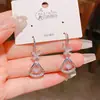 [Coleção Econômica 1] Brincos de Prata com Zircônia Banhados a Ouro, Brincos de Joia com Qualidade de Estilo de Luxo Acessível