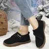 Zapatos de Algodón para Mujeres de Mediana Edad y Mayores Otoño e Invierno Cierre de Velcro Protección contra el Frío Calidez Suela Antideslizante Resistente al Desgaste Suministro Directo de Fábrica Dropshipping