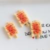 Simulação criativa comida e jogo espetos de churrasco couve-flor divertido grampo de cabelo diy creme cola acessórios de resina material de adesivo de geladeira
