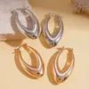 Pendientes Europeos y Americanos Transfronterizos de Brillo Metálico con Forma de Gota de Agua, Estilo Minimalista Único, Pendientes de Temperamento de Nicho de Alta Gama