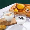 Estilo Ins Retro Vaso de Vidrio Embosado Desayuno Avena Leche Taza Girasol Oro Vidrio Transparente Asa Vaso de Agua