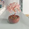 Árbol de citrino natural ágata de maíz cornucopia base de té árbol de la fortuna adornos árbol de la vida manualidades creativas hechas a mano