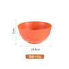 Tigela de Jantar de Palha de Trigo Atacado Transfronteiriço Tigela de Salada Japonesa Doméstica Tigela de Arroz Anti-Queda para Dormitório Estudantil Tigela Espessa de Trigo