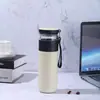 Caneca infusora de chá do fabricante com separação de chá e água, caneca térmica de aço inoxidável 304 com isolamento a vácuo, caneca de chá floral criativa, caneca térmica portátil