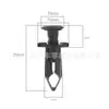 Hebillas de Coche, Varios Clips de Fijación de Plástico para Cubrir Sujetadores de Chapa Metálica, Clips Remache Interiores, Paneles Interiores