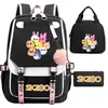 Nuevo Conjunto de Tres Piezas de Merchandising del Grupo Stray Kids: Mochila a Juego, Bolso Escolar para Estudiantes, Lonchera y Estuche para Lápices para Hombres y Mujeres