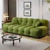 Sofá cama minimalista italiano Roche Bobois para sala de estar y estudio, sofá de línea recta en tela francesa para apartamentos pequeños, modelo nuevo de moda