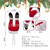 Decorações de Árvore de Natal Transfronteiriças, Decorações de Porta de Pelúcia, Enfeites de Perna de Papai Noel e Elfo, Enfeites para Vasos de Casa, Decorações de Natal