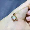 Pingente de Opala Puramente Natural e Ultra-Bonito, Finamente Trabalhado em Prata 925, Pedra Principal é Opala Natural 6*8mm