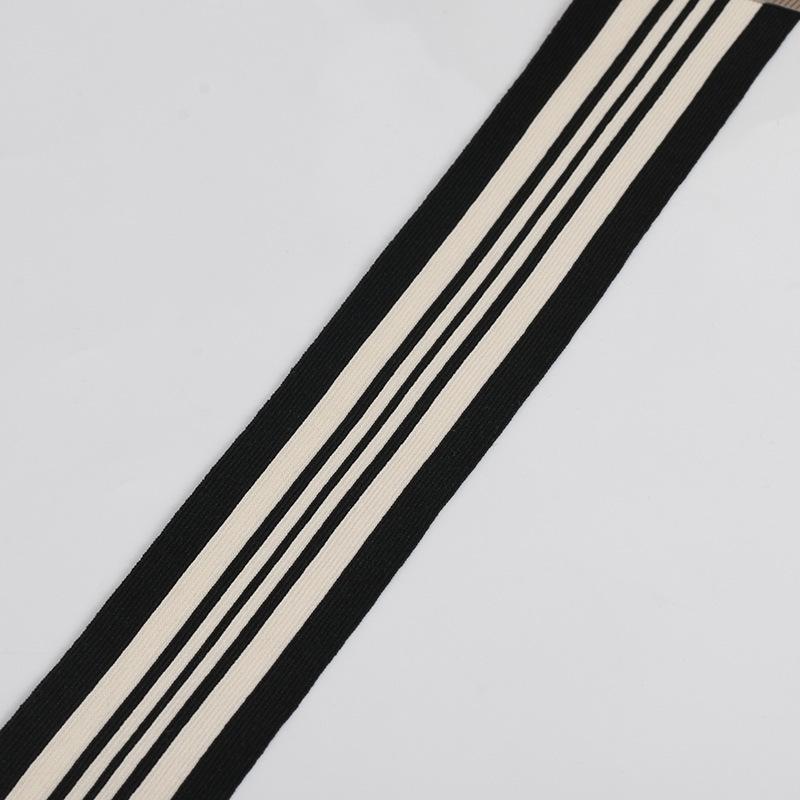 现货间色高弹针织带横拉经编侧边加宽装饰条运动裤服装辅料批发