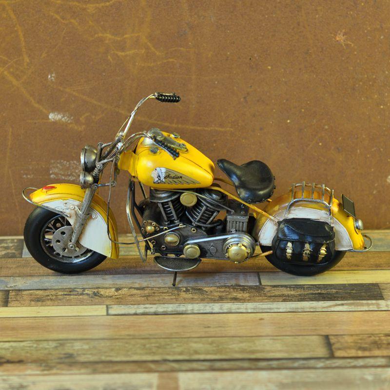 铁艺复古摩托车批发家居摆件手工饰品办公室内房间工艺品装饰摆设