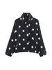 Roupas femininas transfronteiriças outono novo moda estilo europeu e americano jaqueta bomber casual solta poá 8372236