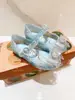 2022 Novo Melsa Calçados Infantis Melis*A Sapatilhas de Gelatina Frozen Elsa Princesa Sapatos Individuais Sandálias para Meninas