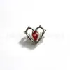 F136 Aleación de Titanio Corazón de Espina Circonita Aretes de Tachuela Tachuelas para Cartílago del Oído Roscado Externo Tachuelas para Labio Joyería