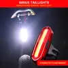 Luz trasera Sirius recargable bicicleta advertencia nocturna flash luz decorativa bicicleta de montaña flash equipo de ciclismo