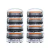 Aparelho de Barbear Universal Novo Modelo Lâmina de Barbear de 5 Camadas Aparelho de Barbear Manual Lâmina de Barbear Manual Rotativa de Cinco Camadas para Homens