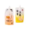 Bolsas con Pico de Leche de Soya en Stock, Bolsas con Pulpa de Fruta Real, Bolsas Transparentes Autoportantes, Bolsas para Bebidas, Bolsas de Agua, Bolsas de Fruta Convenientes y Biodegradables