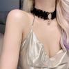 Collar de lazo blanco con diseño de campana de deseo puro y sexy para mujer, joyería de Halloween, cadena de otoño e invierno