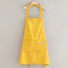 Delantal de verano resistente al agua para uso en la cocina, estilo delgado, adecuado para hombres y mujeres, especializado para comer y trabajar, con logo impreso