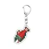 Mercancía de anime Colgante Tótem Inmortal Manzana Dorada Encantada Llavero acrílico de Minecraft regalo al por mayor