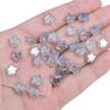 10 Estrellas Pentagonales de Vidrio Multicolor Chapado Color Aurora Cristales Mágicos Cuentas Accesorios de Material para Pulsera DIY Hecha a Mano