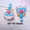 Niña Bonita de Dibujos Animados Varita Mágica DIY Funda para Teléfono Móvil Pasador Diadema Collar para Niños Pendientes Colgante Hebilla de Zapato Lote de Resina