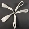 Fita de Cetim Branca com Fivela de Metal, Fivela de Cinto Pronta para Roupas, Bolsas e Cordões